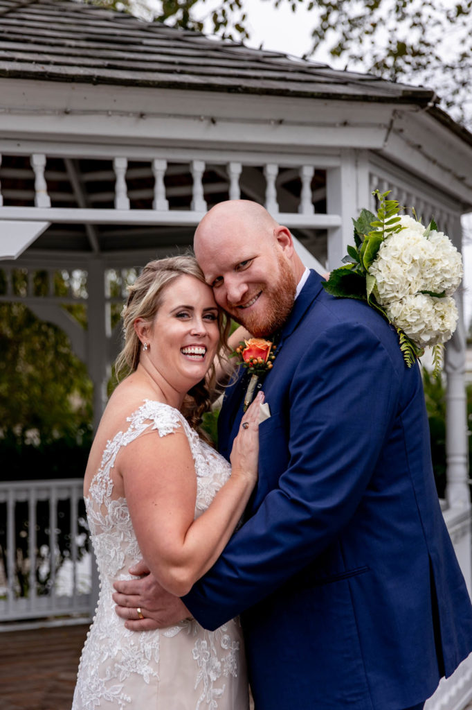 bride and groom wedding portraits at greate bay country club