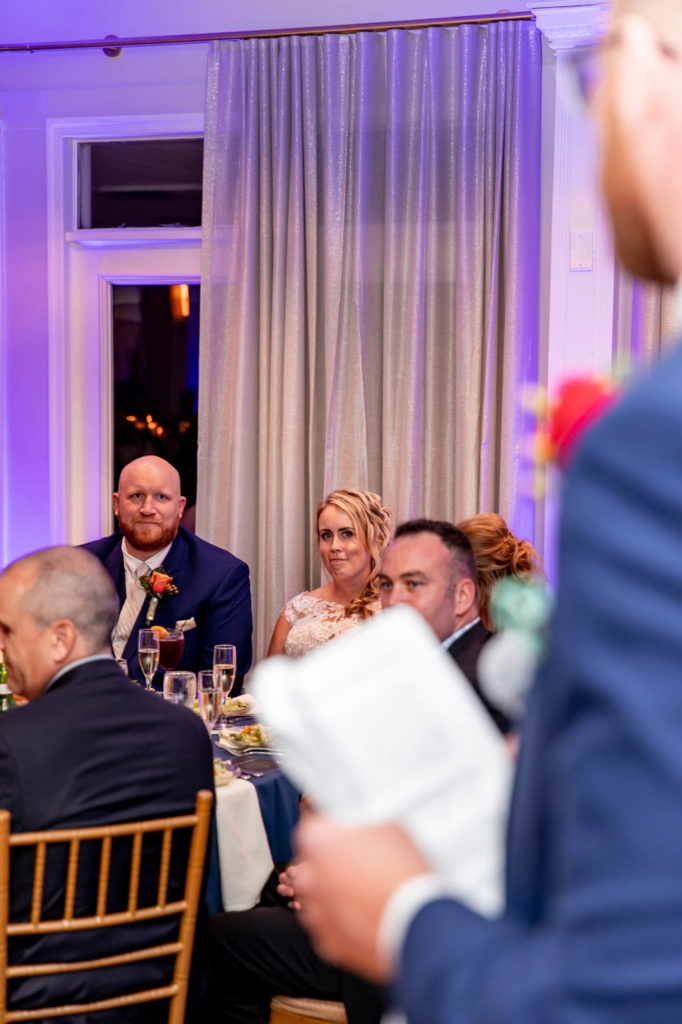 toasts at a greate bay country club wedding
