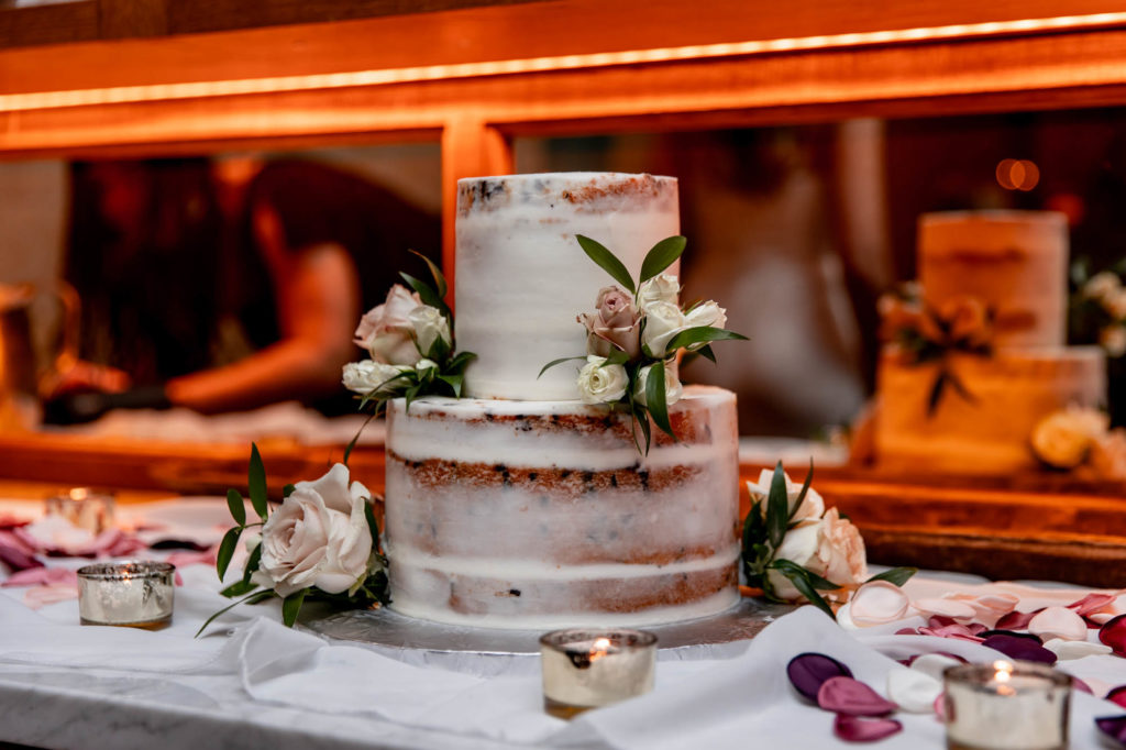 bredenbeck's bakery cake at jewish wedding reception at zahav in philadelphia