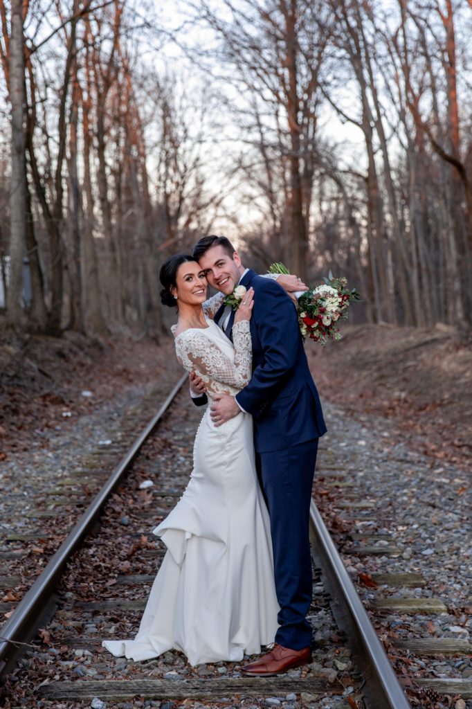 bride and groom portraits during a wedding at mendenhall inn