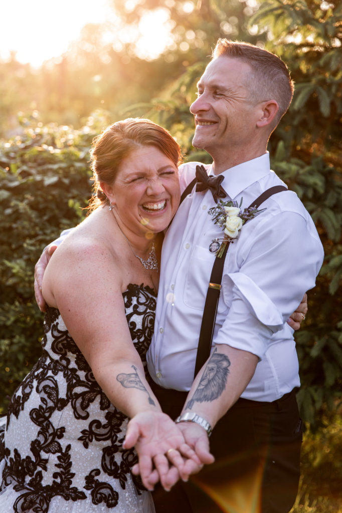 bride and groom portraits during a wedding at filbert bed & breakfast