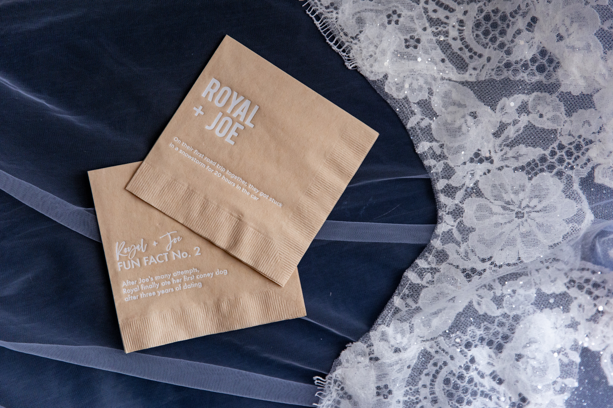 fun facts on custom cocktail napkins for wedding reception