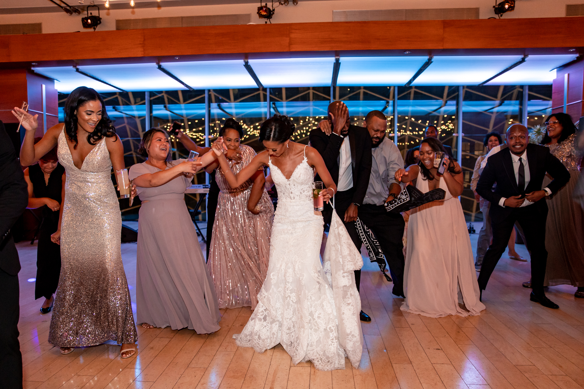 scenes from a kimmel center wedding reception