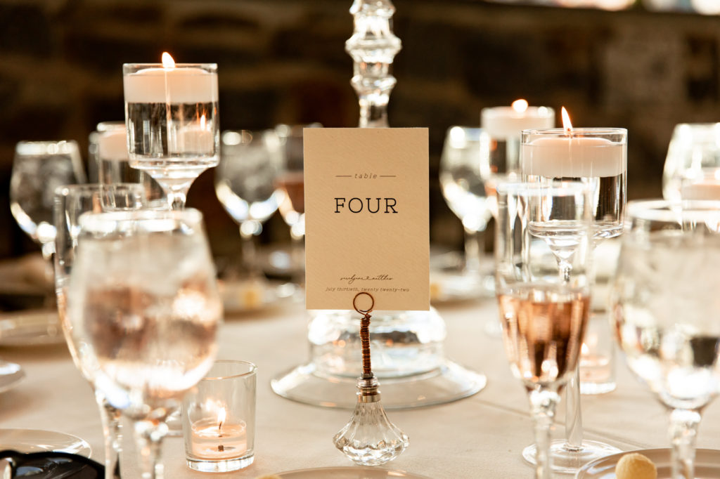 reception details at a knowlton mansion wedding