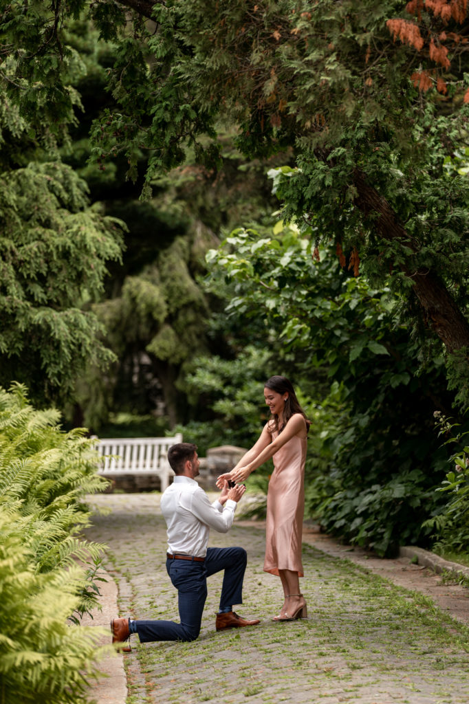 proposal at morris arboretum